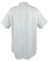 Men's Stripe Del Soul Linen Camp Shirt-BS-S